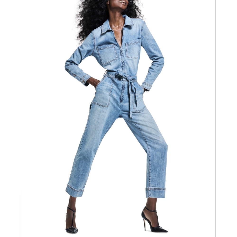 Gloria Vanderbilt by Christian Siriano Women's Belted Coveralls, 8